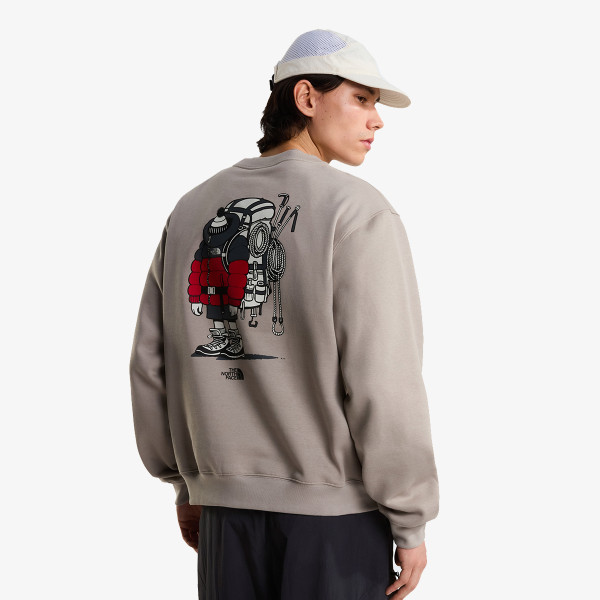 The North Face U GEAR UP GET OUT RLX CREW-GRAPHIC 