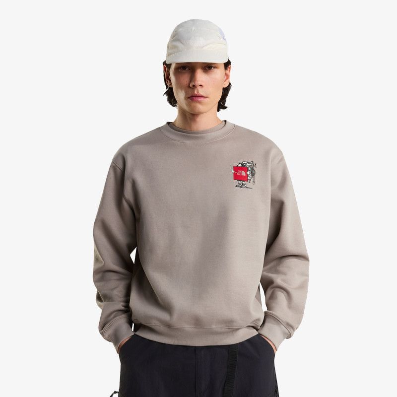 The North Face U GEAR UP GET OUT RLX CREW-GRAPHIC 