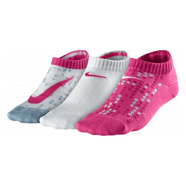 Nike Чорапи 3P GIRL`S GRAPHIC CTN CUSH NO SHOW 