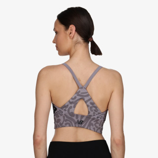 New Balance Спортно бюстие Relentless Printed Crop Bra 