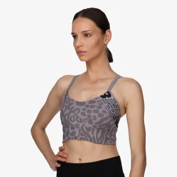 NEW BALANCE Спортно бюстие Relentless Printed Crop Bra 