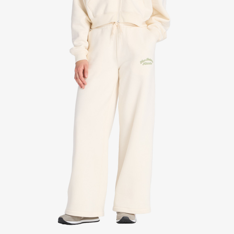 New Balance Linear Heritage Fleece Wide Leg Pant 