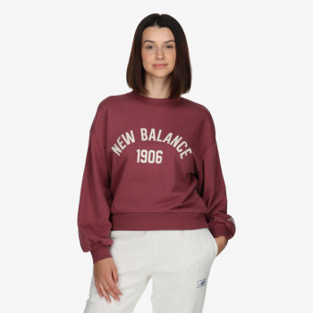 New Balance Суитшърт New Balance Суитшърт Essentials Varsity Fleece Crew 