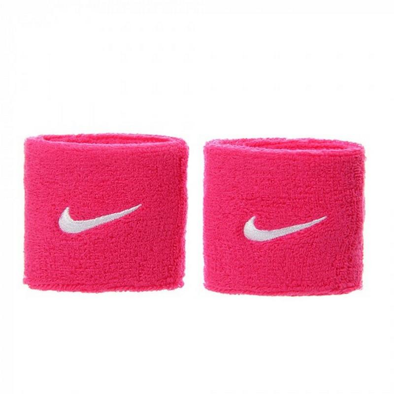 Nike Накитник и лента за глава NIKE SWOOSH WRISTBANDS VIVID PINK/WHITE 
